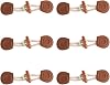 6 Sets Sew-On Toggle Closure with Wooden Horn Button for Coat Jackets Clothing Sewing DIY Crafts Beige