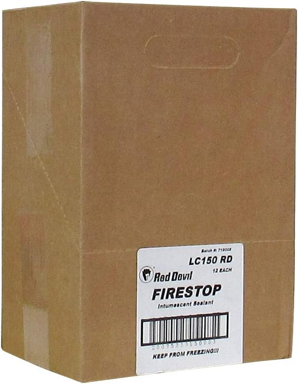 Case of 12 Red Devil LC150RD Fire Stop Sealant tubes