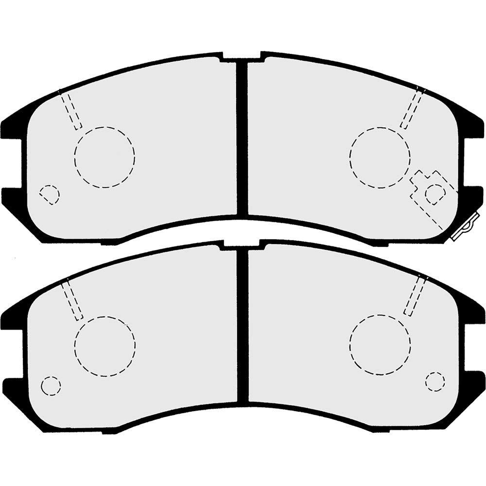 Set di pastiglie freno FERODO FDB4448, anteriore per Hyundai