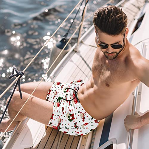 Maillots de bain pour hommes à séchage rapide avec motif animaux de Noël - 2