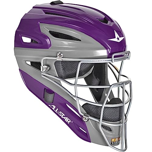 All-Star MVP2500-GTTPU/GPH S7™ Catching Helmet/Adult/Graphite Two Tone PU/GPH