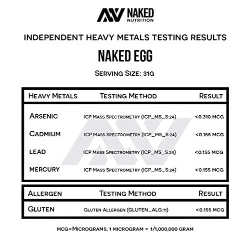 Naked 3LB Non-GMO Egg White Protein Supplement Powder, Unflavored, No Additives, Paleo, Dairy Free, Gluten Free, Soy Free – 25g Protein, 44 Servings, 3 pounds - Thumbnail 4