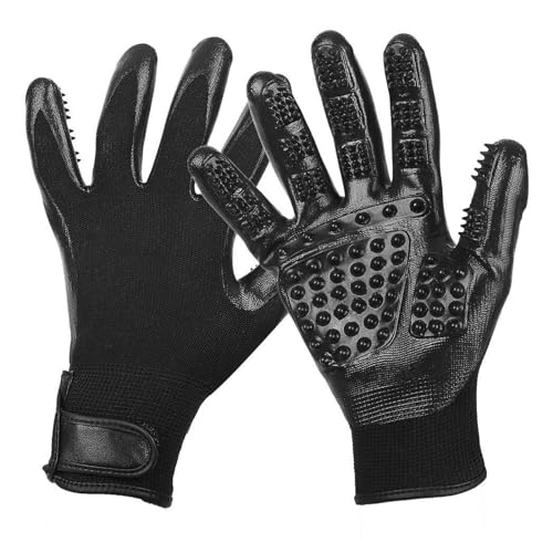 Fellpflegehandschuh für Hund Katze, Paar Handschuh zur Fellpflege für Haustiere und Pferd, zur Entfernung von überschüssigem Hunde und Katzen Fell