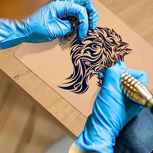 15 Stück Tattoo-Übungshaut,Kunsthaut Zum Doppelseitige,Tattoo Maschine Set