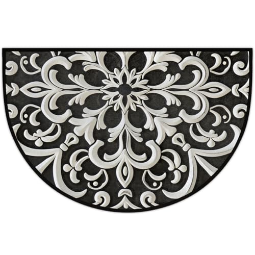 Tapete decorativo media luna Mandala 36x24 pulgadas miniatura 5
