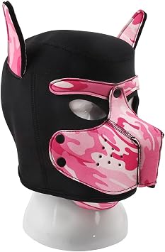 Neoprene Puppy Face Muzzle Dog Hood Mask Play Hoods