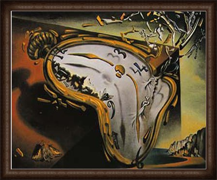 Amazon.co.jp: ポスター サルバドール ダリ 柔らかい時計 額装品