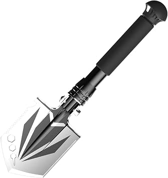 Trowel,Garden Trowel, Garden Shovel Multifunctional Garden Folding Portable Stainless Steel Shovel Garden Planting Vegetables Digging Shovel Axe Outdoor Tool for Digging Planting Color Silver Size