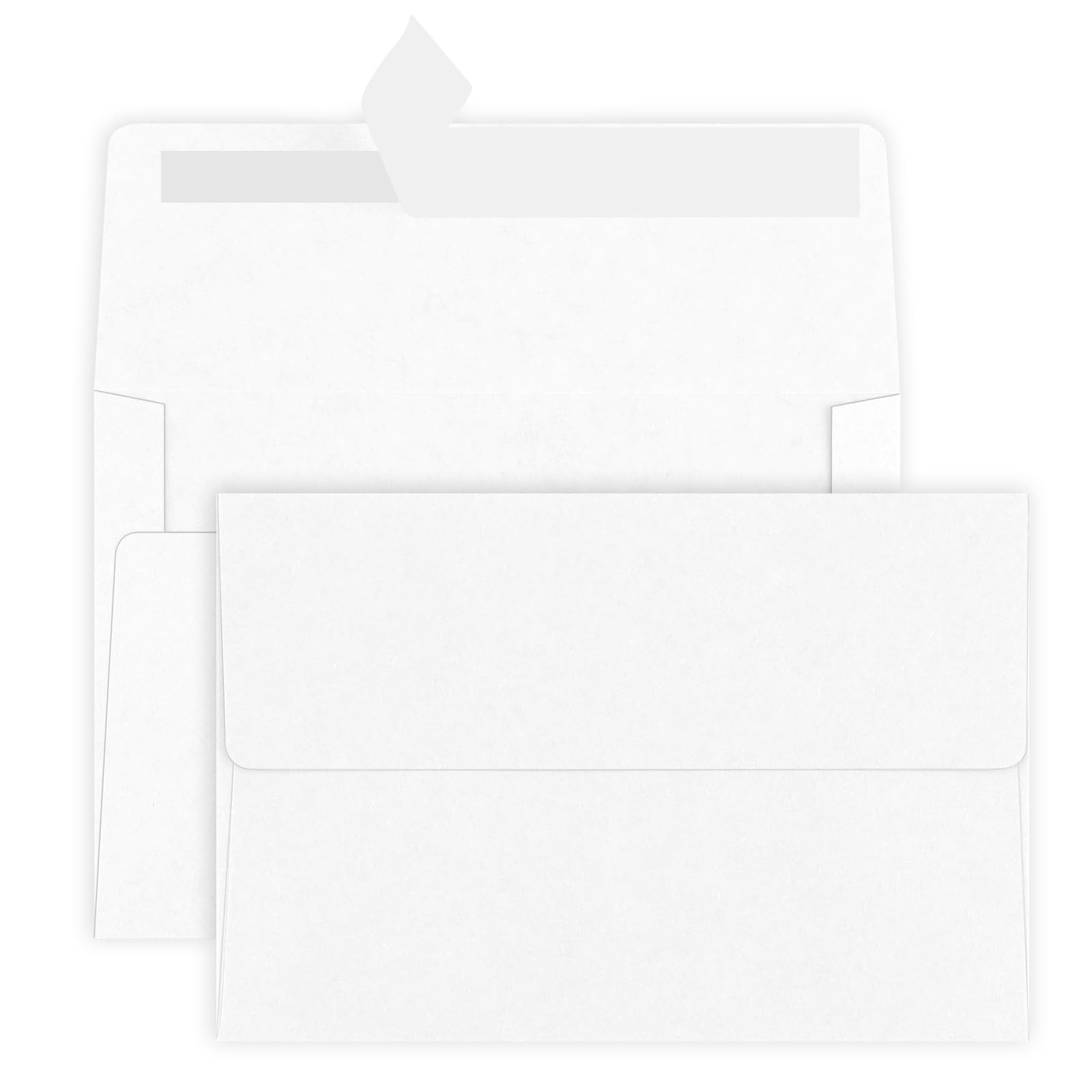 50 Pack 4x6 Envelopes, A4 White Envelopes Self Seal, Printable Envelopes for Invitation, Baby Shower, Birthday Party, Wedding, Postcards, Mailing, Greeting Cards