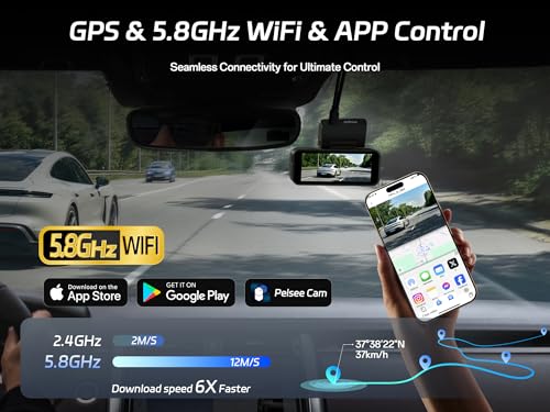 pelsee 4K Dual Dash Camera for Cars - Image 8