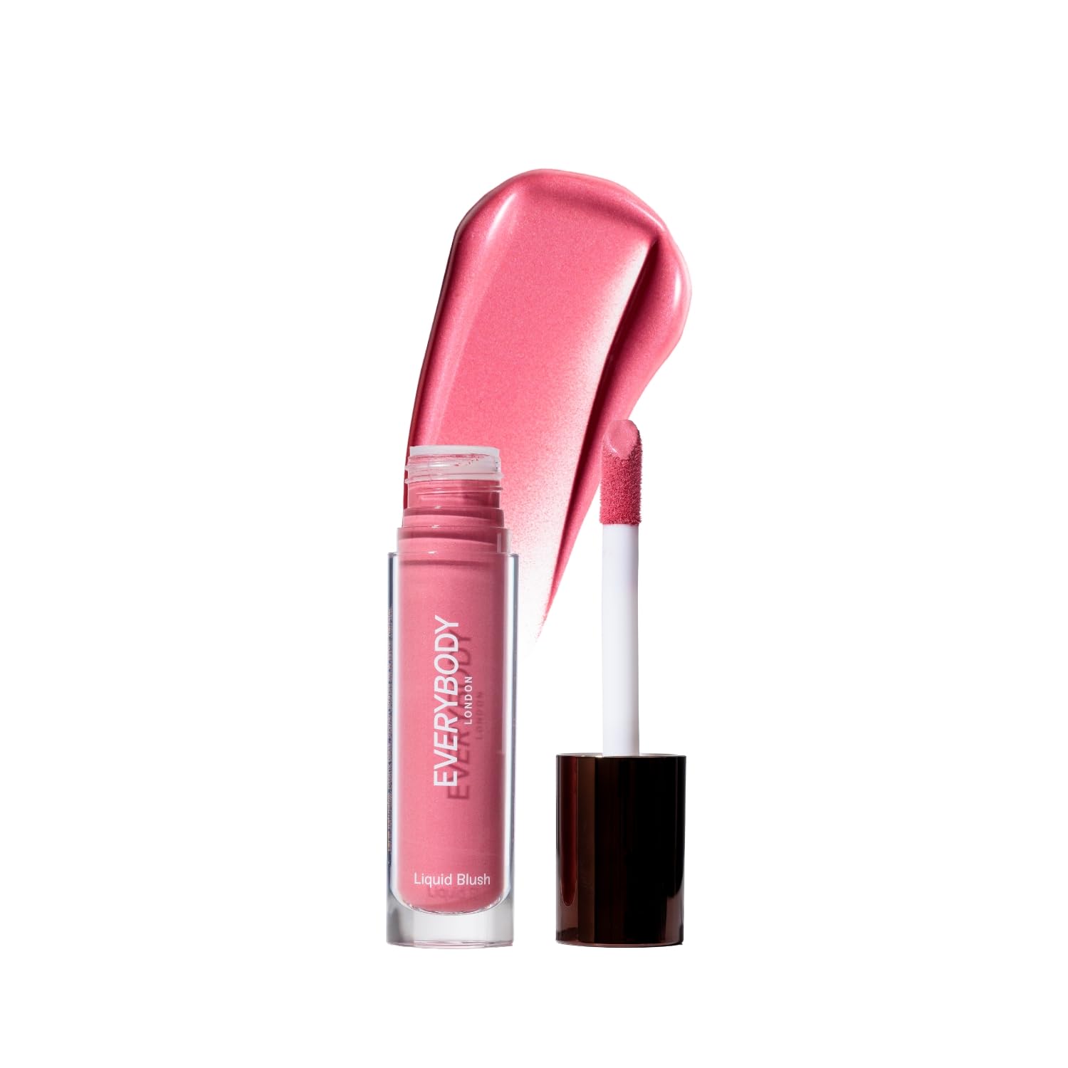 EVERYBODY LONDON Róż do policzków w płynie, Liquid Blush, intensywny kolor i blask, lekka formuła, efekt promiennej i zdrowej skóry, 10ml (Rose Kiss)