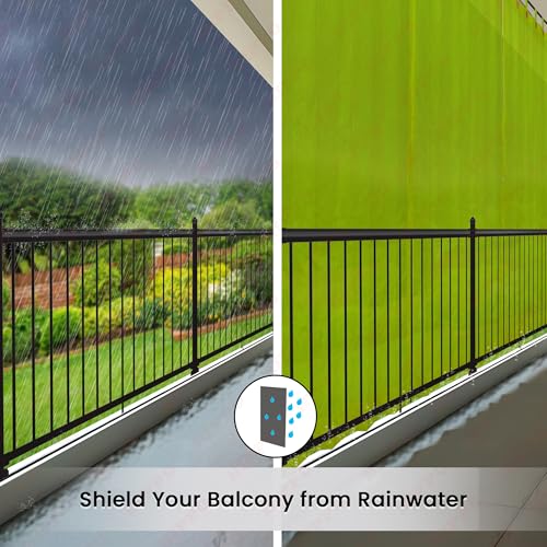 Image of HIPPO 180 GSM HDPE Outdoor Loop Curtain for Balcony & Patio Sun Blocking, UV Protection & Light-Filtering Curtains(Lime-Grass- 3FTX9FT) Pack of 1