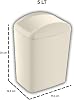 Smartware Software Trash Rotary Cover 5 LT LATTE