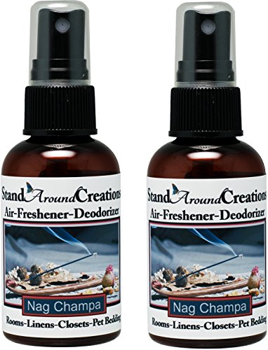 Set Of 2 - Concentrated Spray For Room / Linen / Room Deodorizer / Air Freshener - Nag Champa #TOP8