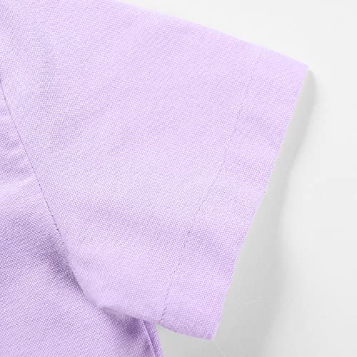 Boys Short Sleeve Button Down Shirt Oxford Casual Cotton Lightweight Western Summer Tops4