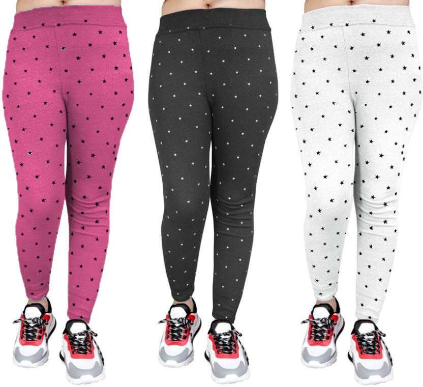 Trusha Dresses Pack of 3 Star Printed Jeggings for Girls or Women