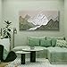 YISXINOAG Mountain Abstract Wall Art For Living Room Modern Canvas Art Wall Decor Print Green Wall Art Abstract Mountain Forest Landscapes Print Painting Ready To Hang Wall Pictures 24×48 In