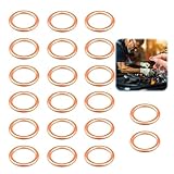 Arandela Carter Aceite M16 x 22 mm Arandelas de Cobre 16 Piezas Arandelas Metalicas Junta Tapon Carter para Accesorios de Combustible Conexión de Línea de Aceite, Discos de cobre macizos compat