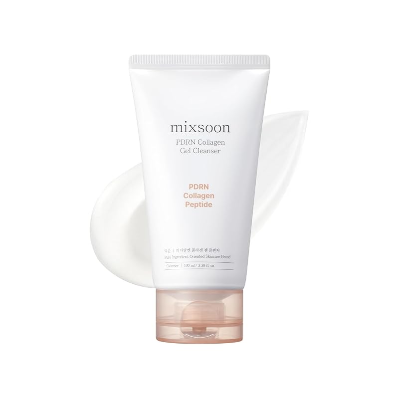 mixsoon Limpador facial em gel com PDRN e colágeno, 100 mL