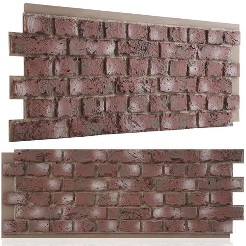 2 Pack Faux Stone Wall Panels 15 sq ft 3D