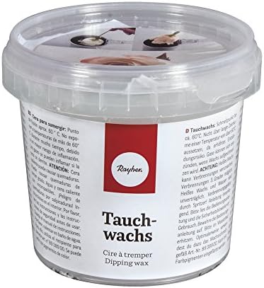 Rayher 3105000 Clear Wax for Wax Dipping, DIY Wax Dipped Flowers and Scented Wax Dipped Bears, unscented, Clear, 290g image 2
