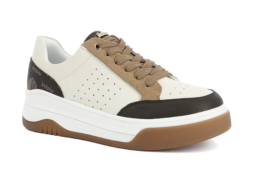inblu Sneakers Donna Black\u0026White, Scarpe da Ginnastica, Camel, 36 EU :  Amazon.it: Moda