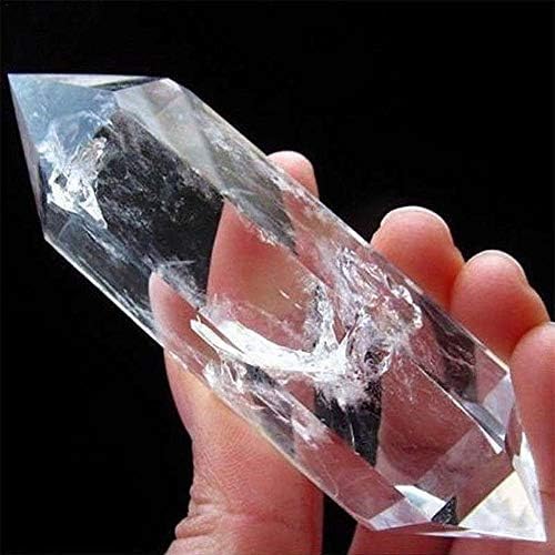 precauti Fluorite Stone Natural Clear Quartz Crystal Stone Healing Wands Crystal White Fluorite Crystal Chakra Meditation Therapy Stones Natural And Unique Home Decor