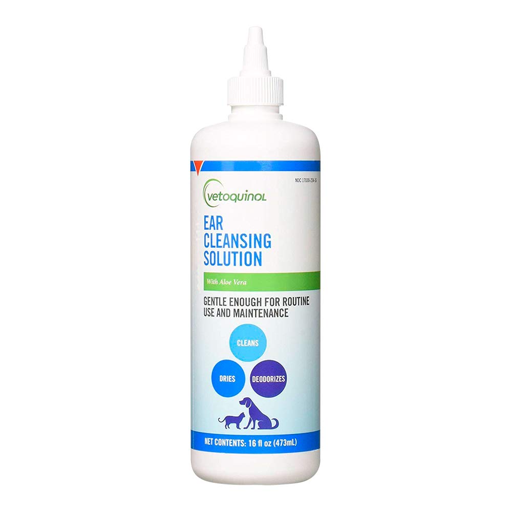 Vetoquinol Ear Cleansing Solution for Dogs and Cats - 16oz
