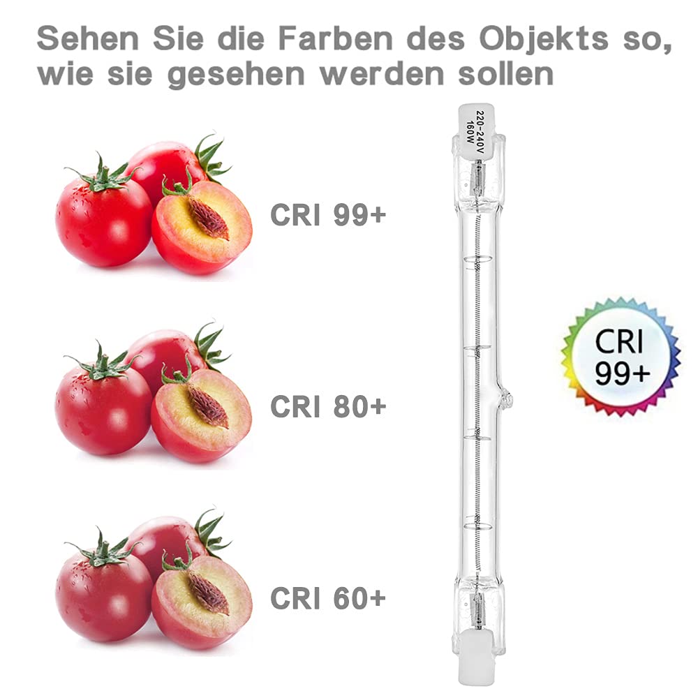 Lampada Alogena Lineare Basso Consumo R7s 160w =200w 118mm