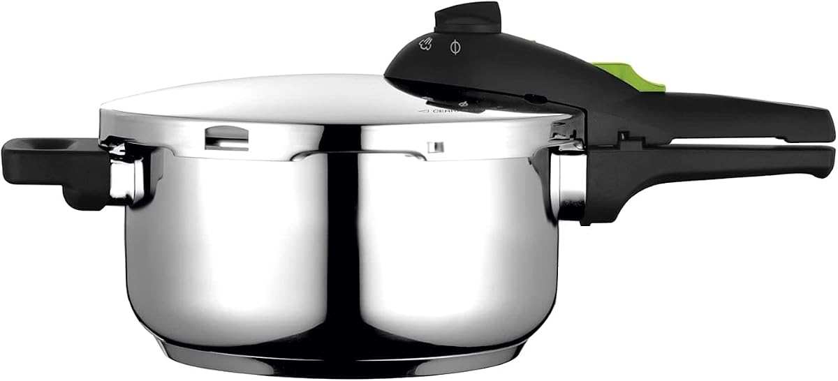 Fagor Rapid Xpress Pressure Cooker 4 Litres, Induction, Express Super Fast, Stainless Steel 18/10, All Types of Cookers, Thermo Diffuser Bottom, 2 Pressure Levels, 5 Safety Systems