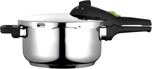 Fagor Rapid Xpress Pressure Cooker 4 Litres, Induction, Express Super Fast, Stainless Steel 18/10, All Types of Cookers, Thermo Diffuser Bottom, 2 Pressure Levels, 5 Safety Systems