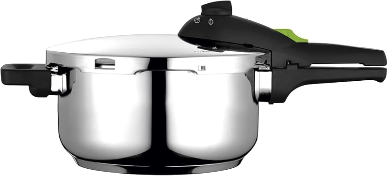 Fagor Rapid Xpress Pressure Cooker 4 Litres, Induction, Express Super Fast, Stainless Steel 18/10, All Types of Cookers, Thermo Diffuser Bottom, 2 Pressure Levels, 5 Safety Systems