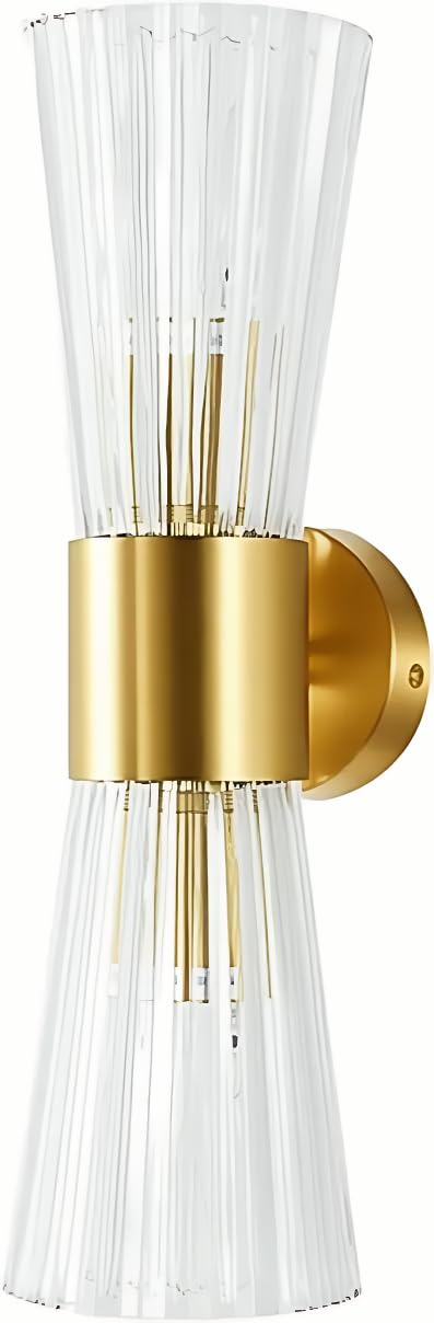 400 mm ottone oro cristallo applique da parete lampada da parete in cristallo e base dorata lampada da parete per montaggio a parete