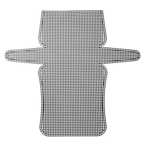 Generic 2 peças de folha de lona de malha de plástico 6 unidades 33 cm/13' para fazer bolsa de crochê bolsa transversal lona em branco para bordado, bolsa, malha de crochê de malha, preto