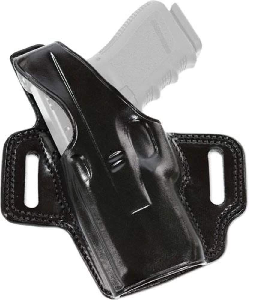 Galco Fletch High Ride Belt Holster for 1911 5-Inch Colt, Kimber, para, Springfield (Black, Left-Hand)