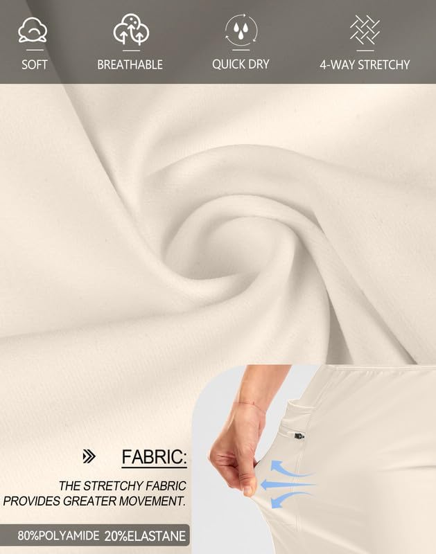 G Gradual Women's High Waisted 9" Bermuda Shorts with Zipper Pockets Athletic Workout Long Shorts for Women Knee Length - Image 5