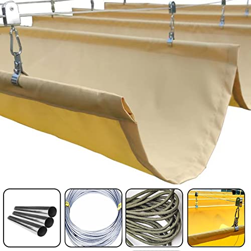 Voiles d'ombrage beiges haute protection UV résistantes - 2