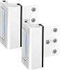 2 Pack Home Security Door Lock Reinforcement, Childproof Door Reinforcement Lock Withstand 800 lbs for Inward Swinging Door, Door Security Lock to Prevent Unauthorized Entry, White