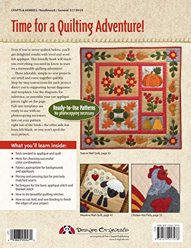 Quilted Projects With Wool And Wool Felt: Easy Techniques With Full-Size Templates (Design Originals) #TOP1