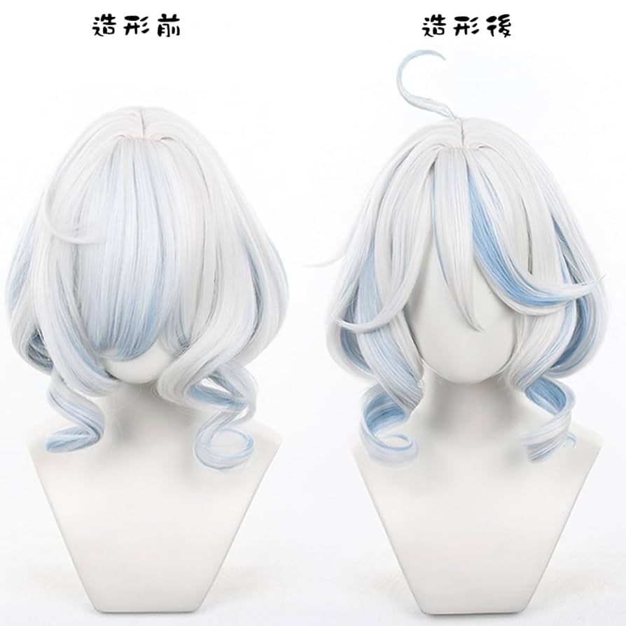 Amazon.co.jp: 原神 フリーナ ウィッグ コスプレ メッシュネット
