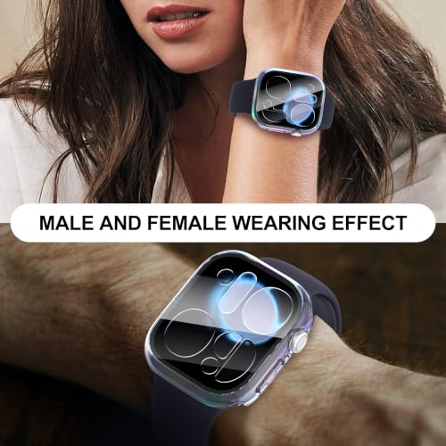 Diruite 2-Pack Etui Ochronny do Apple Watch Series 12 46mm Screen Protector