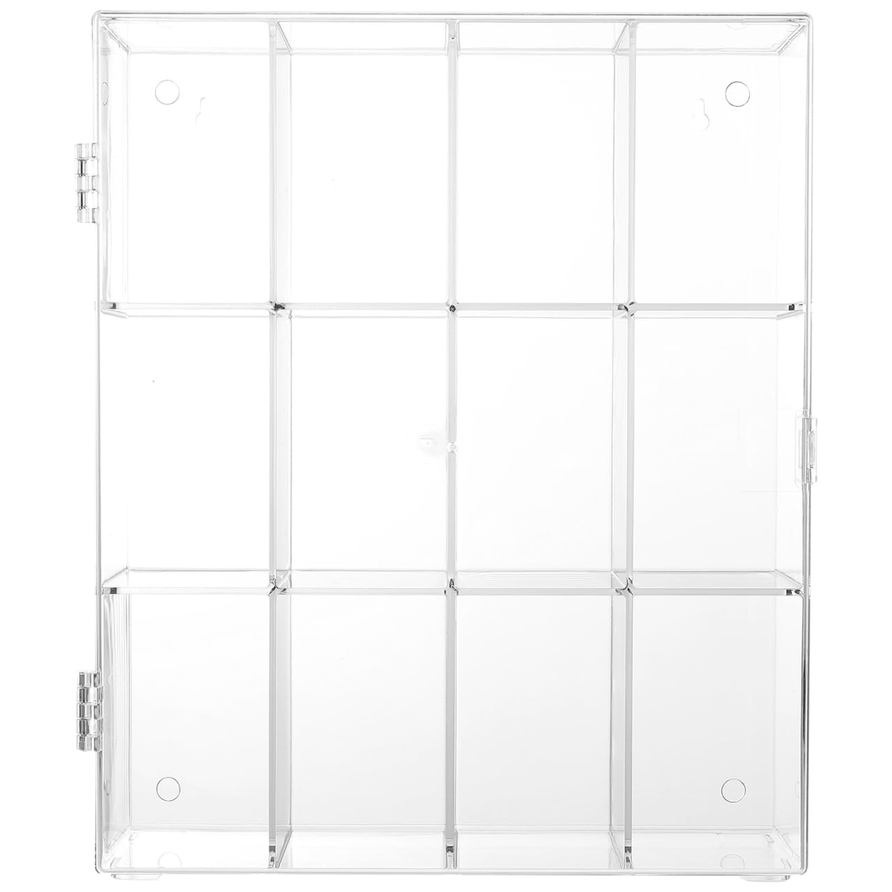 Zerodeko Acrylic Display Case Ornament Display Stand Collectibles Display Doll Case Clear Acrylic Box Cabinet Doll Shelf for Pops Figures Collection Display Stand Accessory 1 Set 12 Grid Toy