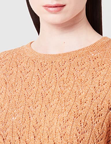 ONLY Damen Onlalvi O-Neck Cc KNT Strickpullover, Brown Sugar/Detail:Melange, L EU - Image 3