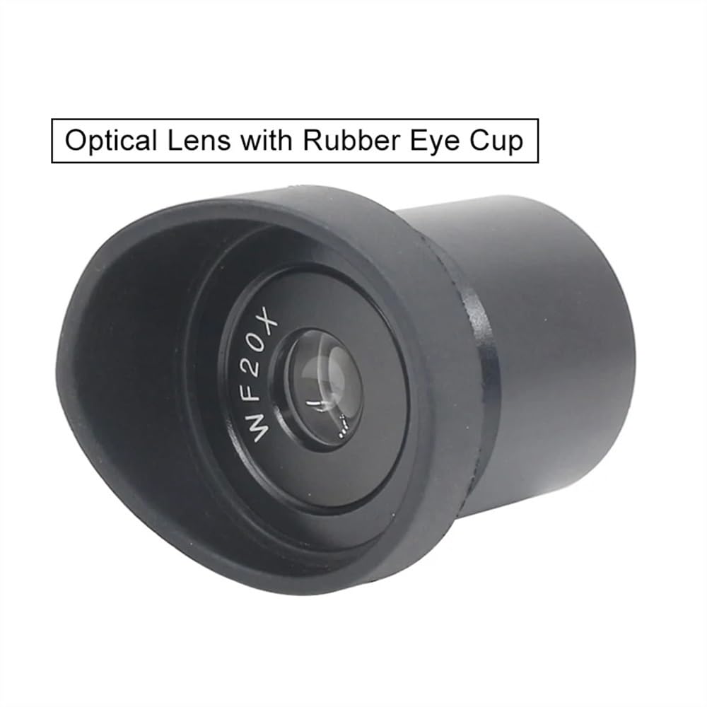 Ersatzteile für Labormikroskope Mikroskop-Okular - 1 Paar WF10X WF15X WF20X Okulare Weitfeldansicht Optische Linsenbefestigung 30 mm,5 for Stereomikroskop mit Gummi-Augenmuscheln