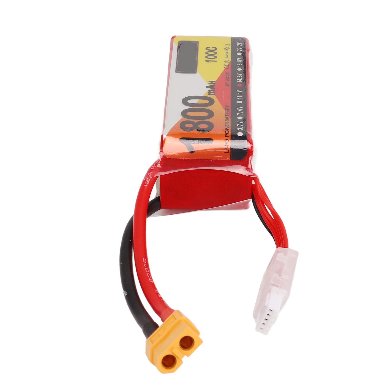 Batteria Lipo da 1800 mAh Velocità di scarica 100C Spina 14,8 V 4 S XT60 Alimentazione a batteria RC per modello di auto in elicottero RC