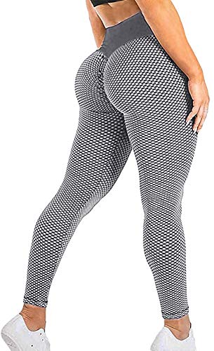 SEASUM Women's High Waist Yoga Pants Scrunched Booty Leggings Workout Running Butt Enhance