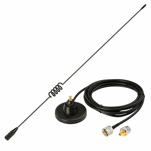 Ham Radio Vehicle Car Mobile Radio Antenna Dual Band VHF UHF 136-174MHz 400-520MHz Magnetic Base
