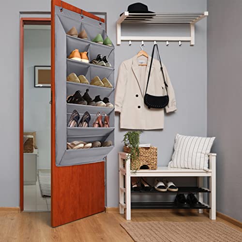 Tiktiger Over The Door Shoe Organizer,2 Pack Hanging Shoe Organizer Over The Door,9 Pockets Shoe Rack For Door With Hooks Shoe Storage Holder For Back Of Door #TOP5