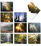 The Best Card Company - 20 Landscape Nature Note Cards Blank (4 x 5.12 Inch) (10 Designs, 2 Each)...