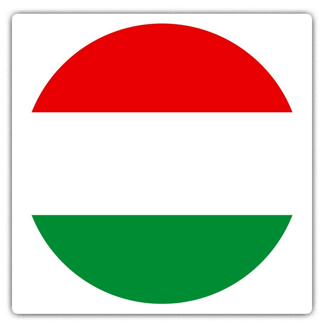 Destination Vinyl Ltd Multi Square Stickers (Set Of 2) 10Cm - Hungary Flag Map Laptop Tablet Luggage Scrapbook #9054